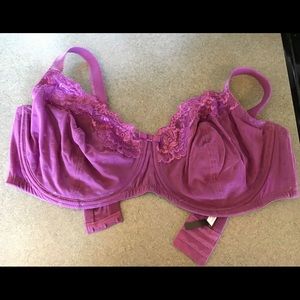 ❤️🔥GORG Adore Me sheer unlined purple dotted bra